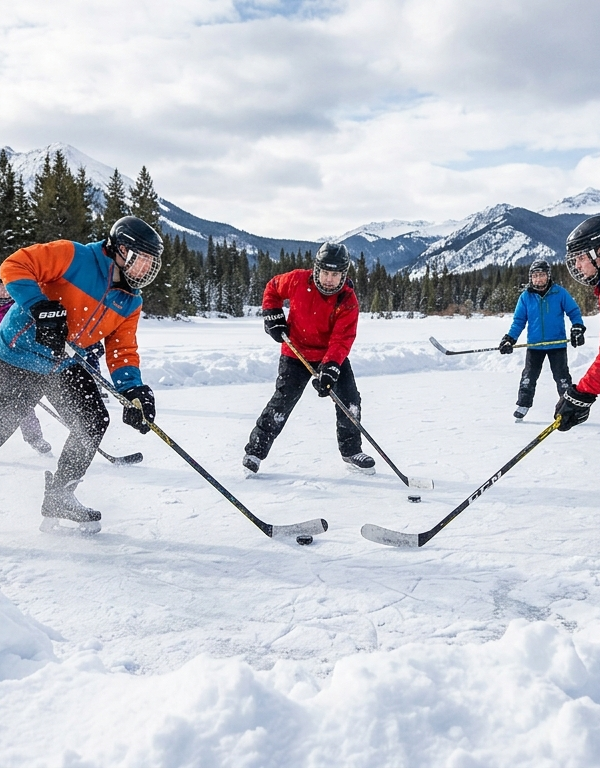 Snow hockey