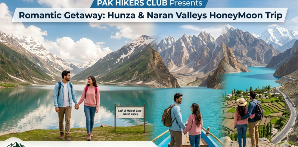 pak hikers club presents trips to Hunza valley + Naran valley for honeymoon